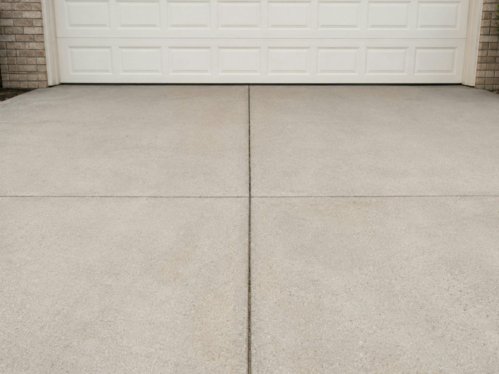 Stamped slate concrete driveway