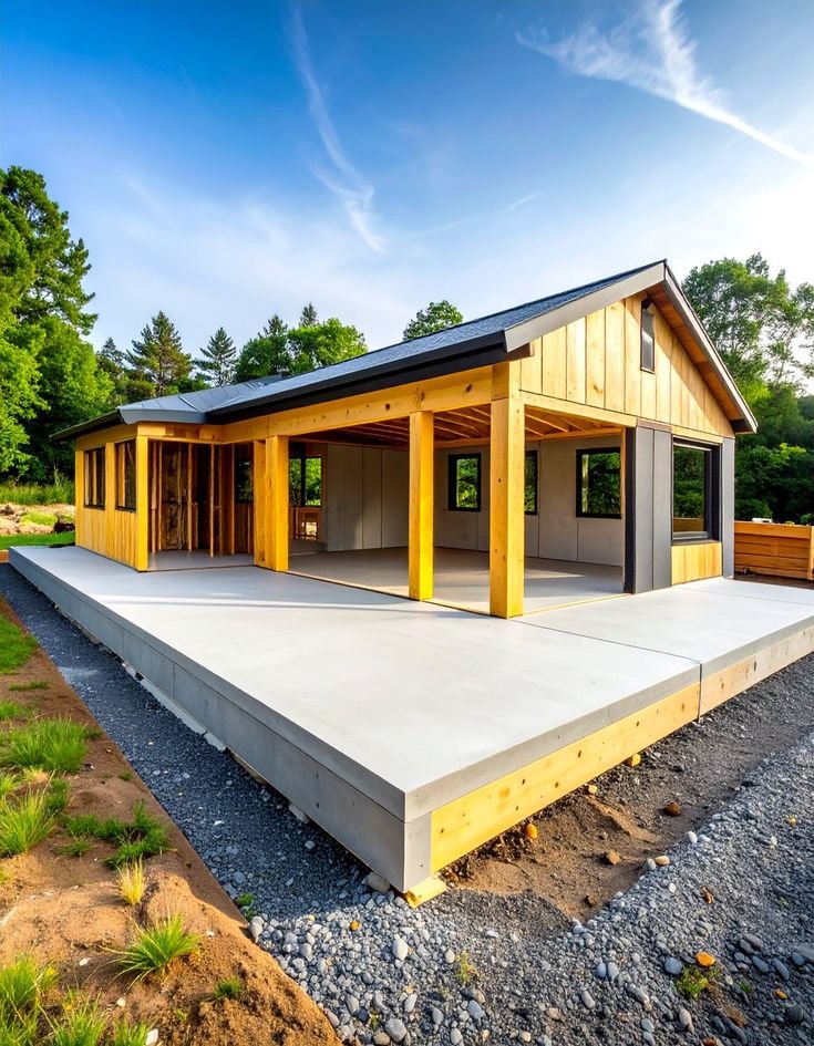 Workshop foundation slab