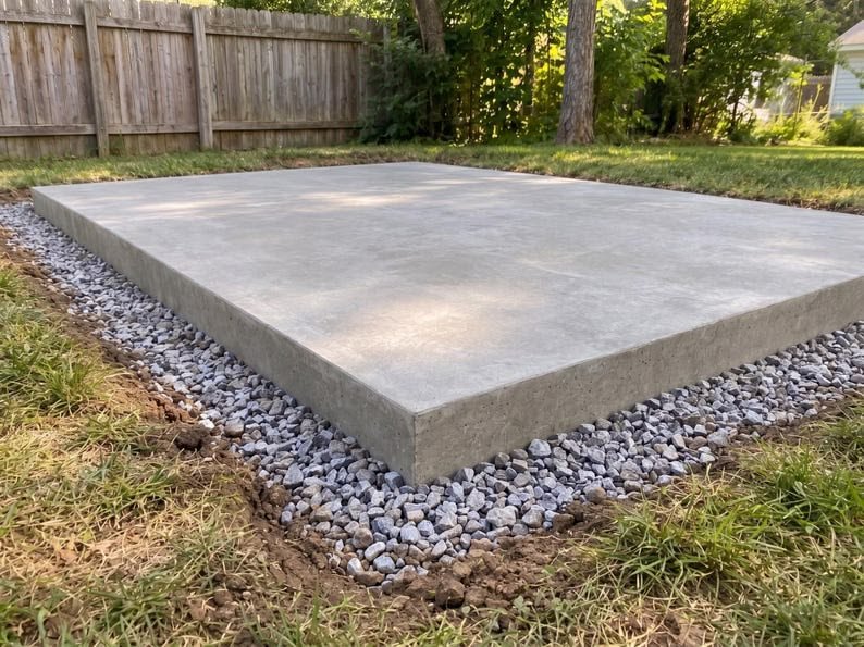 Workshop foundation slab